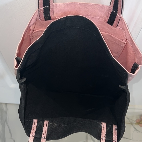 Victoria SECRETS Black and White Love Made Me Do It Colorblock Tote - Picture 10 of 15